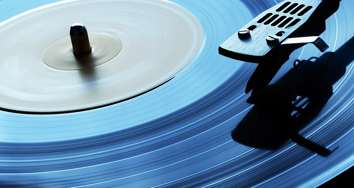image of blue record